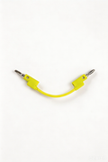 Banana Patch Cable 7cm Neon Yellow