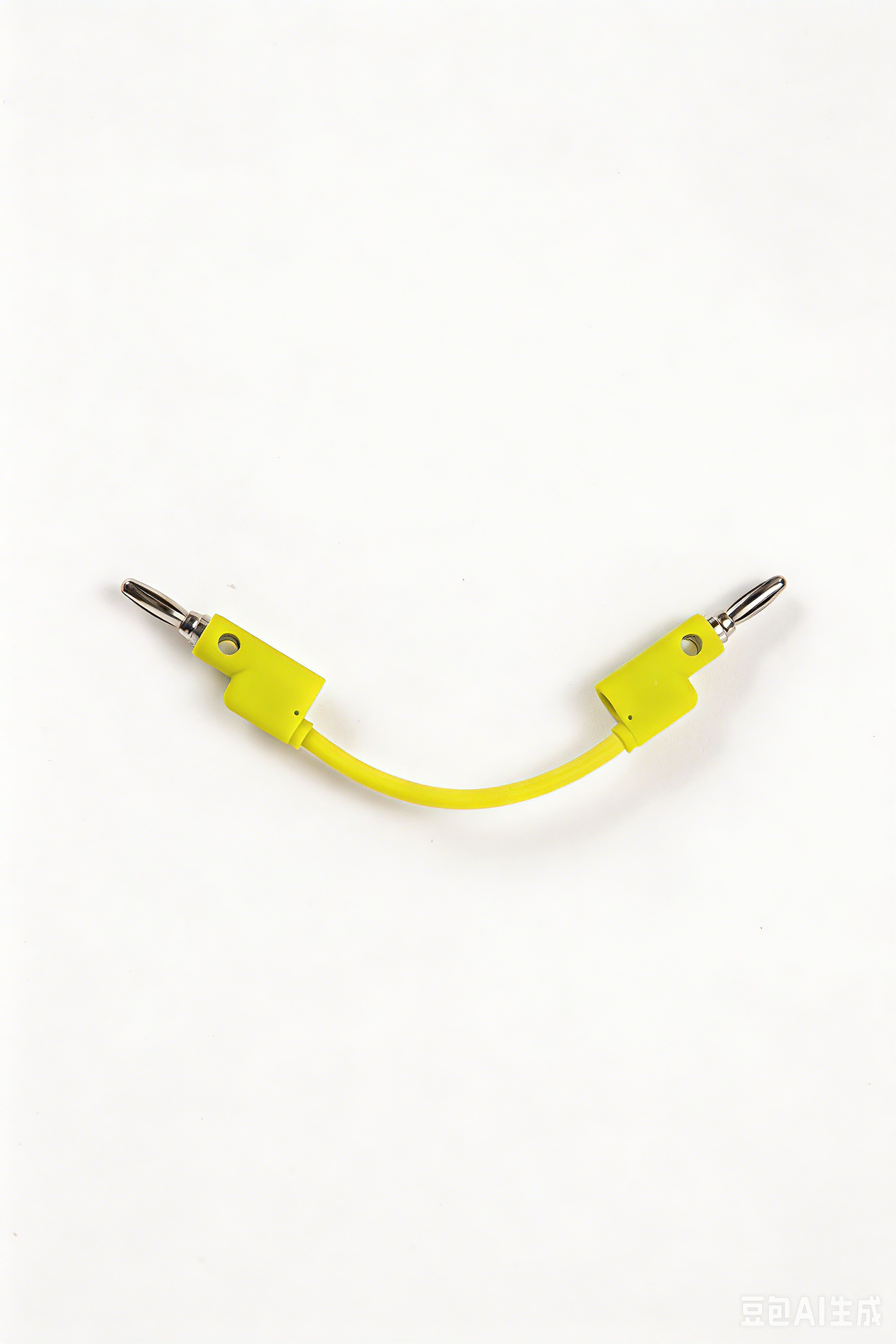 Banana Patch Cable 7cm Neon Yellow