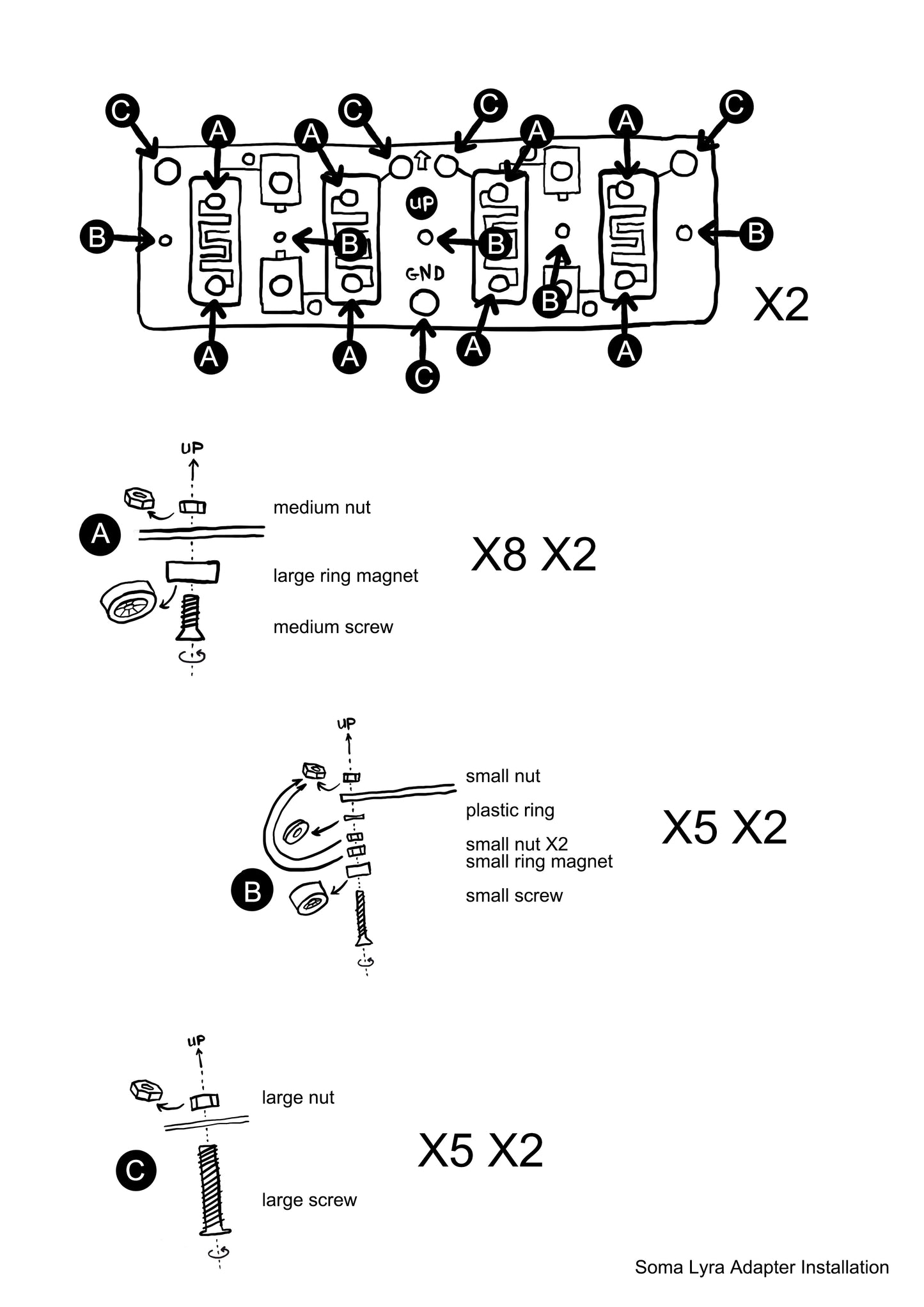 Soma Lyra 8/4 controller (a pair) - ear modular